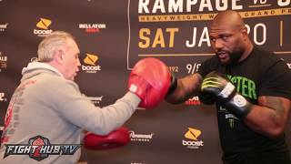 QUINTON RAMPAGE JACKSON'S FULL MEDIA WORKOUT FOR CHAEL SONNEN - BELLATOR 192