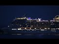 msc ベリッシマ 2023. 9.24 下関新港（長州出島）入港　one of the world biggest cruise ships bellissima in shimonoseki