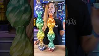 3D Printing Rainbow Filament Vase Towers
