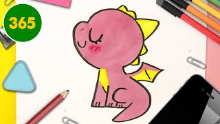 COME DISEGNARE DRAGO KAWAII - Come disegnare animali