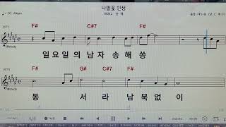 나팔꽃인생(간주짧게) 반주 /송해곡/여+1=F#  트로트 #깔깔깔가요봉사단