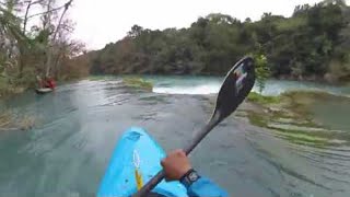 Kayaker Gets Lodged in Waterfall || ViralHog