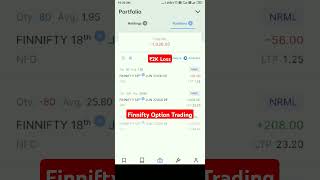 ₹2K Loss😨😱 / Finnifty Option Trading in Zerodha #shorts