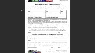 Direct Deposit Form