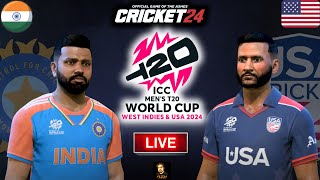 T20 World Cup 2024 India vs USA Match - Cricket 24 Live - RtxVivek