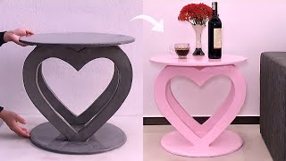 Amazing Idea - How To Make A Coffee Table From Cement - Craft Ideas For Decorati