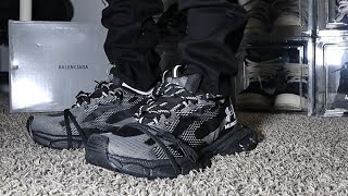 Under Armour® Balenciaga 3XL Knit Sneaker Black \u0026 White | Unboxing \u0026 On Foot Review!