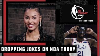 The urge to joke about masks was too strong on NBA Today 😂