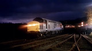 37263 \u0026 40106 (on the rear) approaches Highley working Bridgnorth service