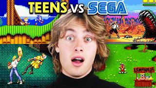 Teens Play Sega Genesis For The First Time! (Sonic 2, Altered Beast, Streets Of Rage 2)