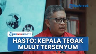 Hasto Muncul Usai Tersangka: Demi Cita-cita Resiko Apapun Kita Hadapi Kepala Tegak Mulut Tersenyum