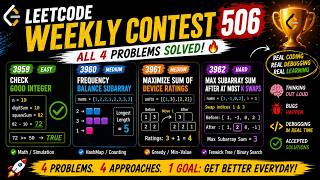 LeetCode Weekly Contest 506 | All 4 Problems Solved 🔥