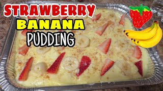 THE BEST STRAWBERRY🍓 BANANA🍌🥣🍪 PUDDING | EASY AND QUICK | YOUR WHOLE FAMILY WILL LOVE IT!😋 #banana