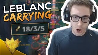 When TSM Bjergsen Plays Leblanc in SoloQ... ft. Biofrost - Bjergsen Funny Moment