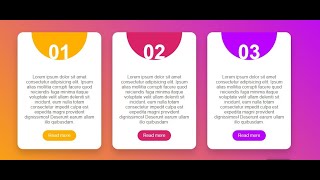 CSS Responsive CARD UI Design & Hover Effects | Html5 CSS3