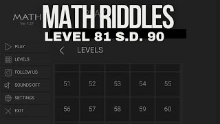 Bahas Tuntas Math Riddles Level 81 s.d. 90