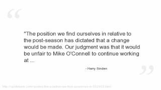 Harry Sinden Quotes