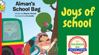 Aiman's School Bag | kids books | read alouds | English Malayalam story