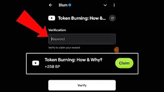 Token Burning: How \u0026 Why? Blum Code | Blum Code Token Burning: How \u0026 Why? | Blum Youtube Video Code