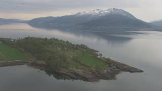 Hemnesberget, Ranfjorden, Mo i Rana, Langneset - Flying Over Norway