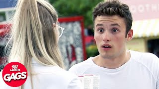 Frat Boy Confronted By Sorority Girl | Just For Laughs Gags