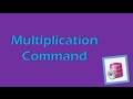 PL/SQL Tutorial 7 (Oracle): Multiplication Command