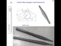 how does 3K twill carbon fiber speargun tube/channel spearfishing barrel looking