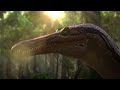 Suchomimus Vs. Three Stegosaurus | Jurassic World: Chaos Theory Season 2 HD Clip