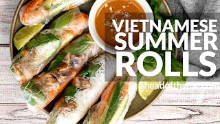 Vietnamese Summer Rolls with Chicken