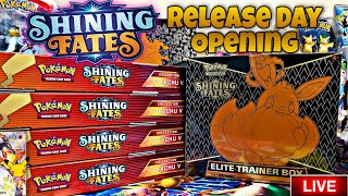 Shining Fates Release Day Shiny Hunt LIVE!!!