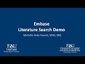 Embase Literature Search Demo