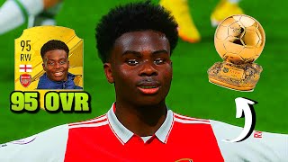 Trying to WIN the Ballon d'Or with SAKA on FIFA 23! 😍