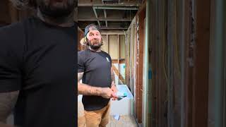 The Best Way To Plumb A Wall With Shims Before Tile Like A Man ! #themantrainingshow #likeaman #diy