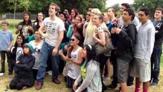 Jacksfilms  -  Jack Douglass at the Ygs 50 meetup. Filming the ending.