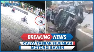 BREAKING NEWS: Kecelakaan Calya Tabrak Sejumlah Motor di Bawen Semarang Hari Ini, Korban Tergeletak