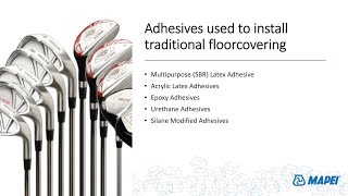 MAPEI Webinar: The Science of Floor Covering Adhesives