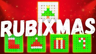 XMAS Patterns - Tutorial (7x7 | 6x6 | 5x5 Rubik's Cube)