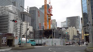 東京駅前八重洲一丁目東地区第一種市街地再開発事業の建設状況（2023年2月25日）