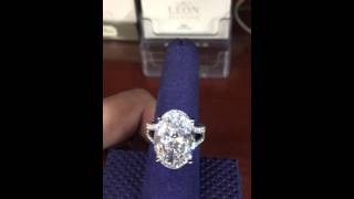 11 carat oval shape diamond F VS1 ideal cut Gia certified