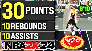 MY 6'10 POINT CENTER IS DESTROYING NBA 2K24 PRO AM!