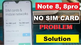 Redmi Note 8, 8Pro No Sim Card Problem Solution | How To Fix Redmi Note 8, 8Pro Insert Sim Problem