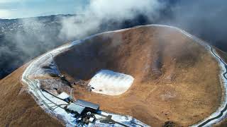 2023年2月21日　山焼き前に大室山薄ら積雪