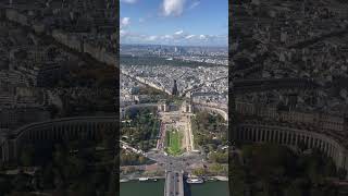 අයිෆල් කුළුණට නැග්ගම පැරිස් නගරය පේන හැටි Paris from Eiffel Tower!