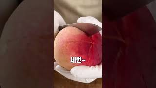 복숭아 자르는 방법 똥손도 쉽게 자를 수 있어요