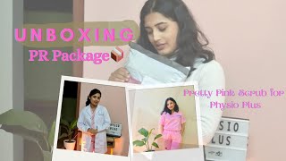 Receiving my 2nd PR Package 🎉🤭।। Scrub Apron।। Med Astra ।। Physio Plus ।। Pretty Pink 🩷