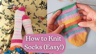 How to Knit Socks Tutorial - Beginner