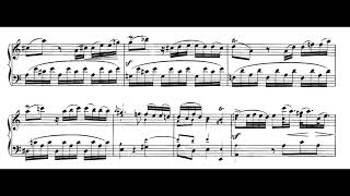 Keyboard Sonata in A major (M. von Martínez) Score Animation