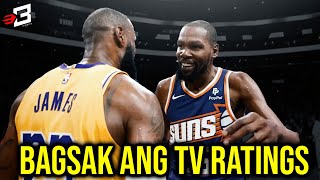 Bagsak Ang Viewership ng NBA ng Malaglag sina Kevin Durant, Lebron at Steph Curr