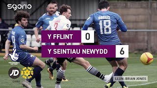 Y Fflint 0-6 Y Seintiau Newydd #JDCymruPremier