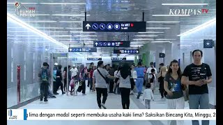 Warga Antusias Gunakan MRT Jakarta